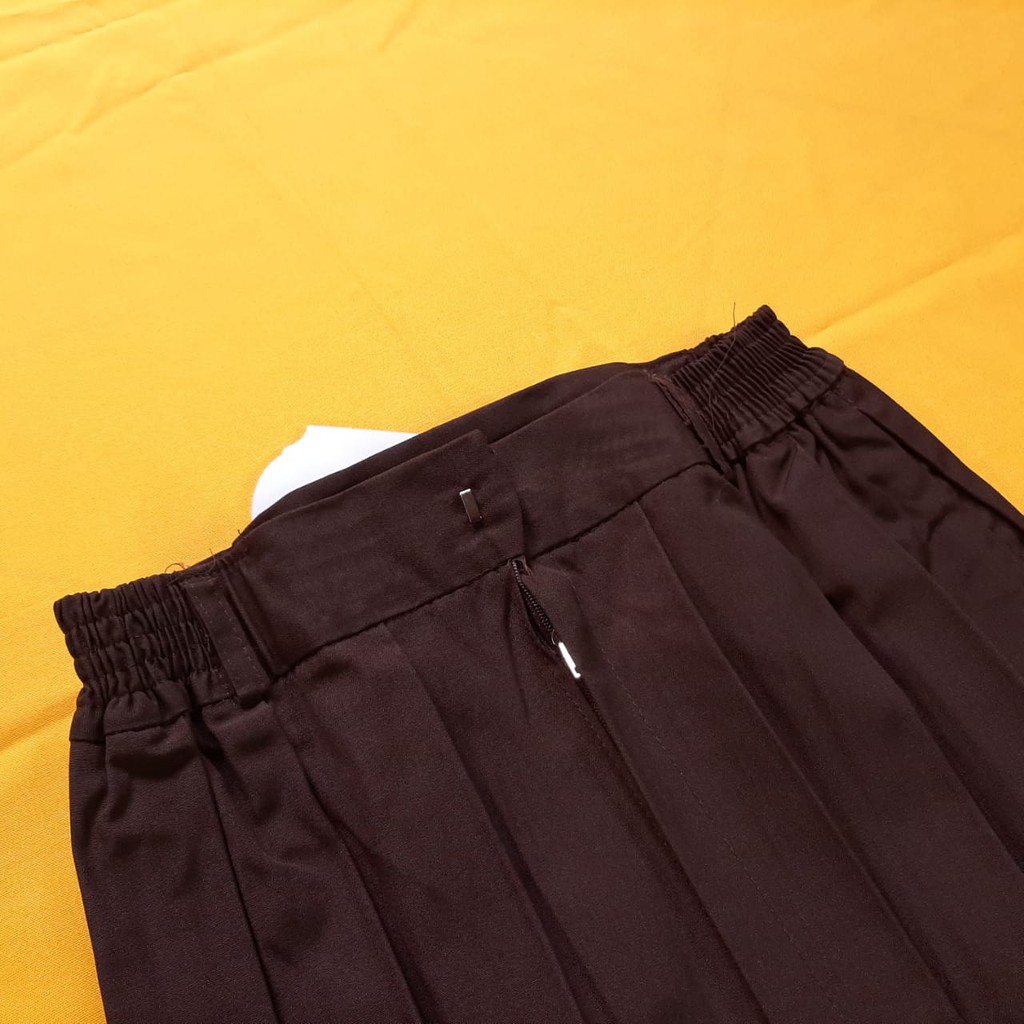 Rok Maxi Rempel Coklat SMP dan SMA Merek Bullova