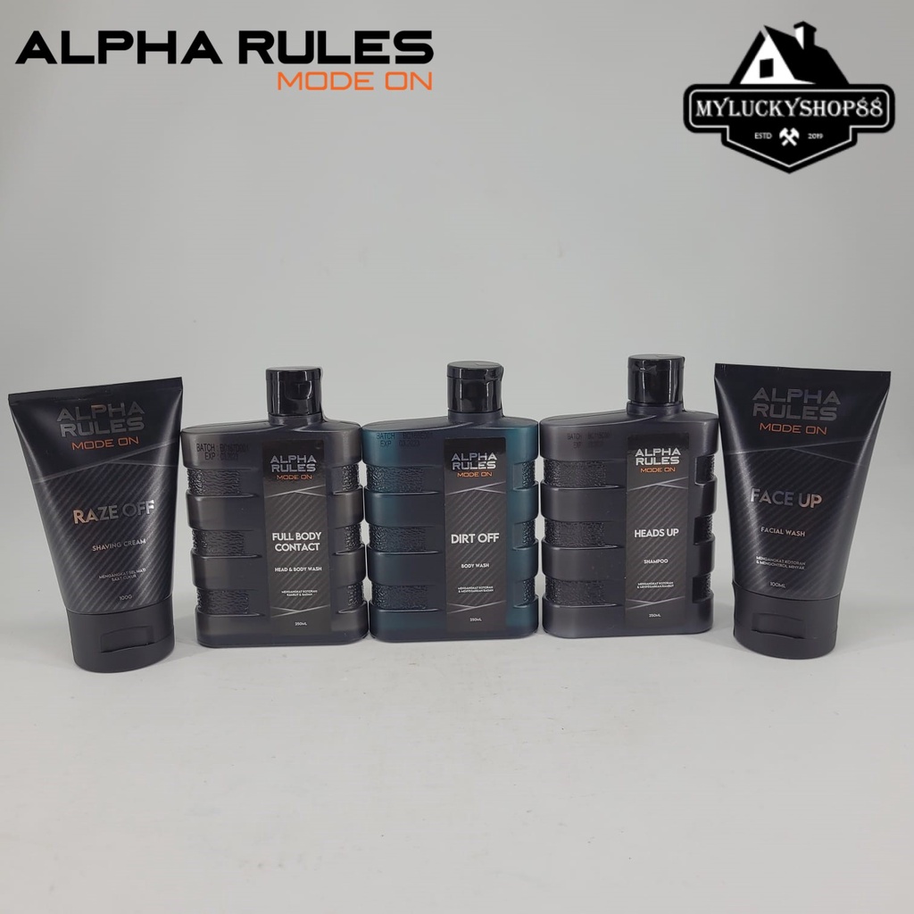 Alpha Rules Dirt Off Body Wash Alpharules Sabun Mandi Pria 250 ml