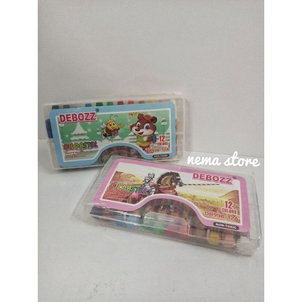 

OIL PASTEL 12 WARNA DEBOZZ /CRAYON 12 WARNA DEBOZZ/KRAYON DEBOZZ 12 WARNA