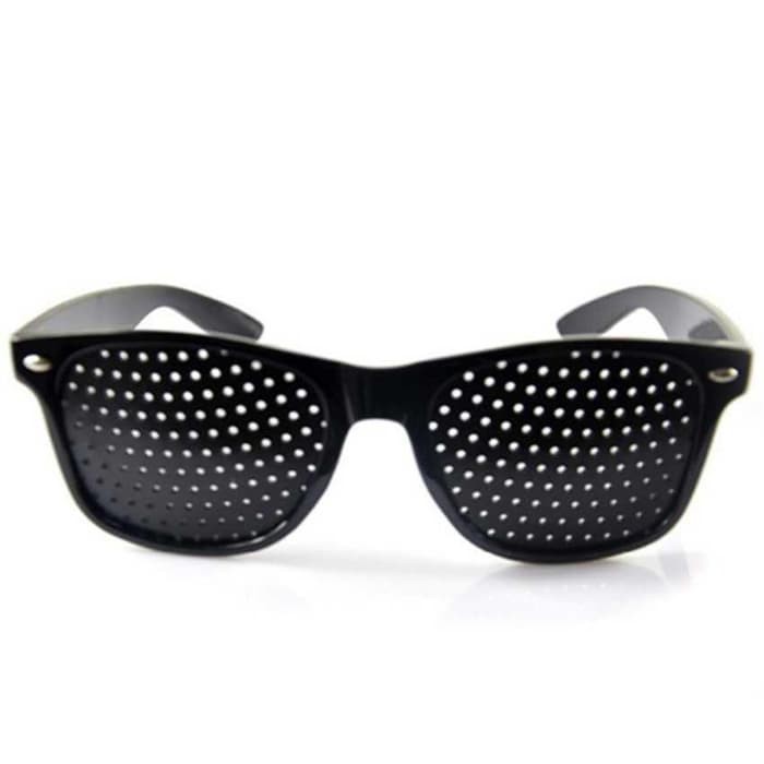 YOOSKE Kacamata Terapi Anti Myopia Pinhole Glasses - D11301 - Black