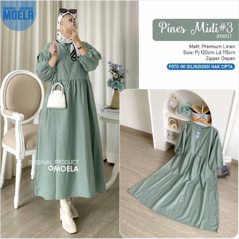 GAMIS MOELA "PINES MIDI DRESS"