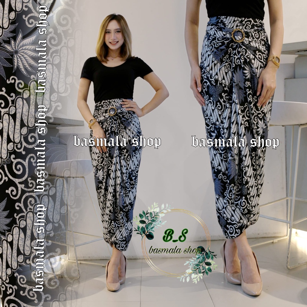 ROK lilit batik bawahan kebaya hijau motif daun 110 cm panjang 150 cm / COD//ROK LILIT BATIK / ROK L