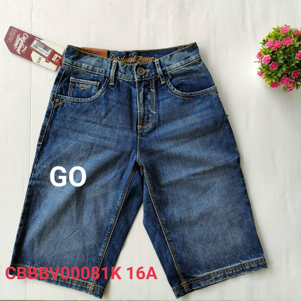 BB 27 CARDINAL CBBBV Celana Pendek Jeans Bermuda Casual Sobek Slimfit Reguler Fit Cowok Dewasa