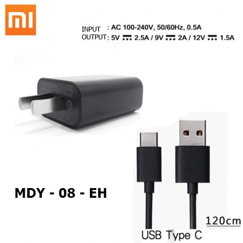 CHARGER CASAN TRAVEL CHANGGER XIAOMI MDY 08EH 2.5A TYPE C ORIGINAL