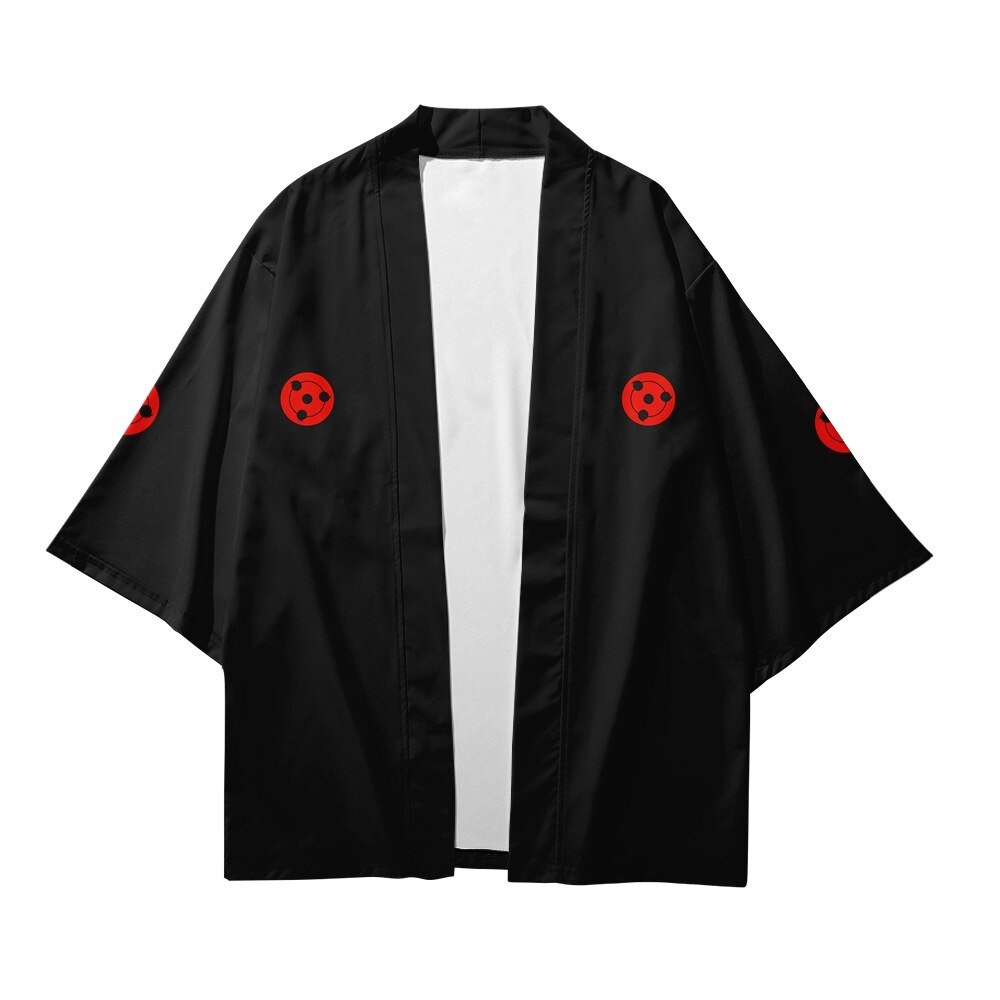 baju Cosplay Kimono Haori Anime Manga Naruto Uchiha Uciha custom