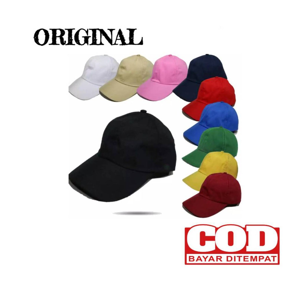 Topi Pria Distro Original Murah / Topi Pria Dewasa / Topi Wanita Korea / Topi Baseball Polos Pria De