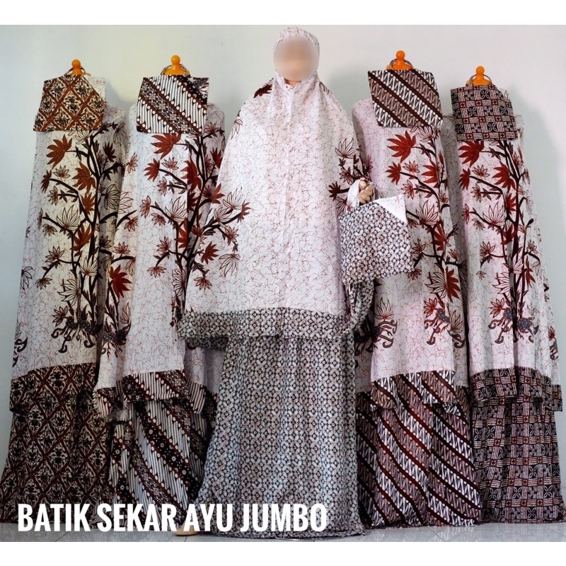 PROMO Mukena Macam² Motif Rayon Jumbo ECER/GROSIR Mukena Bali Rayon Jumbo