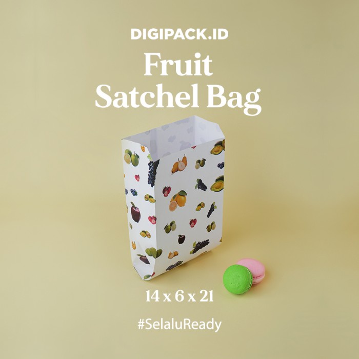 

✨ BISA COD ✨ [Digipack] Fruit Satchel Bag 14 x 6 x 21 | Kantong Kertas Roti Snack