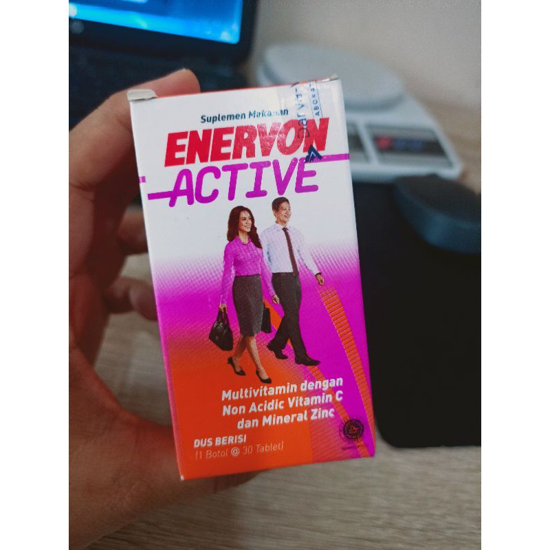 COD - ENERVON C ACTIVE botol ISI 30 - ENERVON-C MULTIVITAMIN DENGAN VITAMIN C DAN MINERAL ZINC