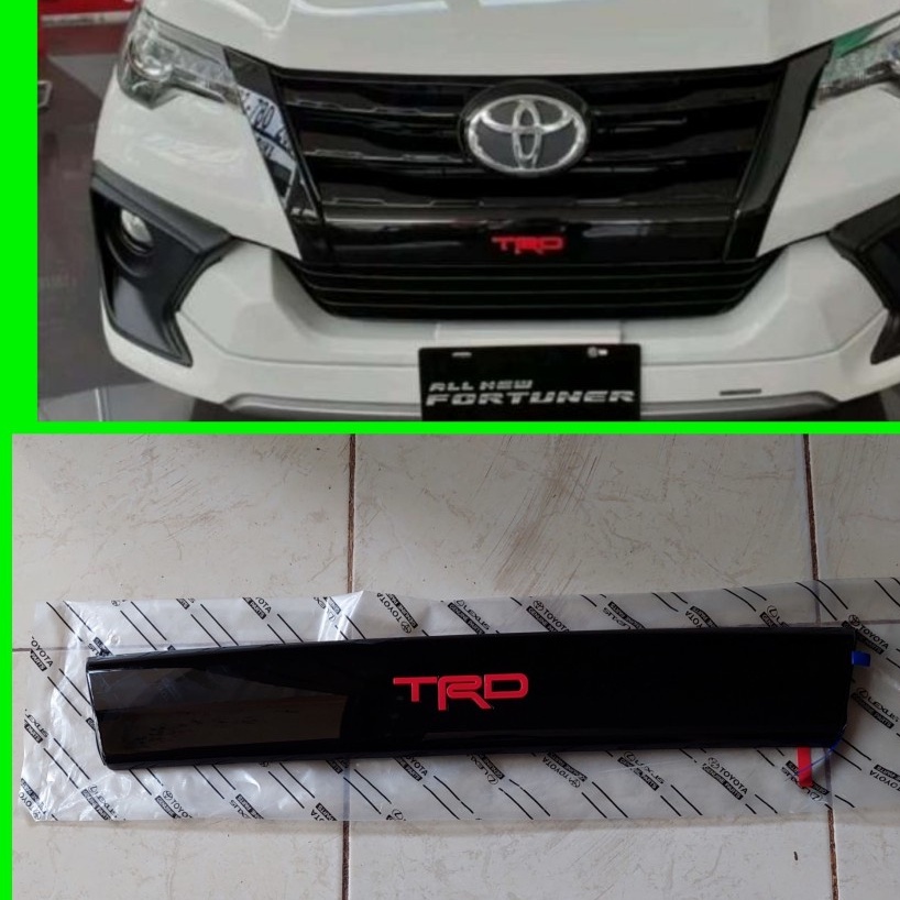 ram tulisan dibawah gril fortuner vrz TRD