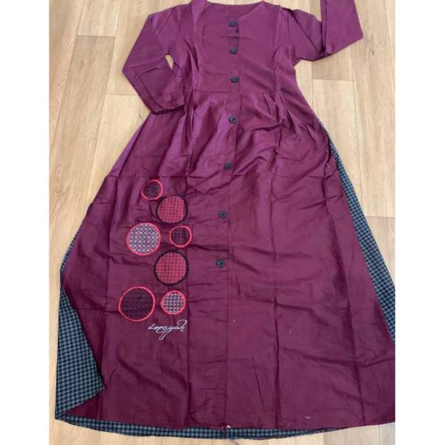 Gamis replica dannis / gamis inayah bordir / gamis terbaru / gamis busui / gamis bordir /gamis syari