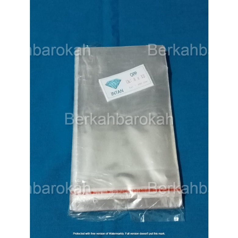 

Plastik OPP 8 x 12 cm Seal/Lem