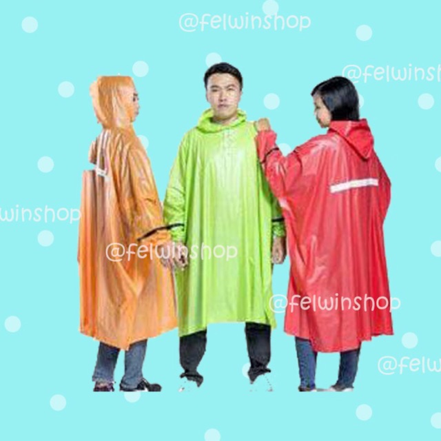 Jas Hujan Poncho Tangan Gajah Colour