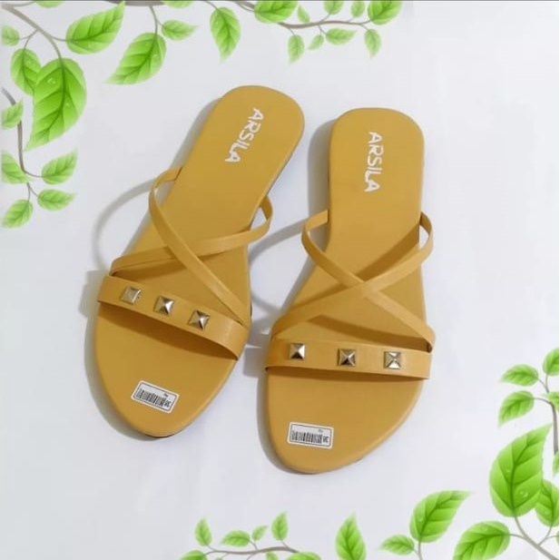 Sandal teplek silang Spina wanita