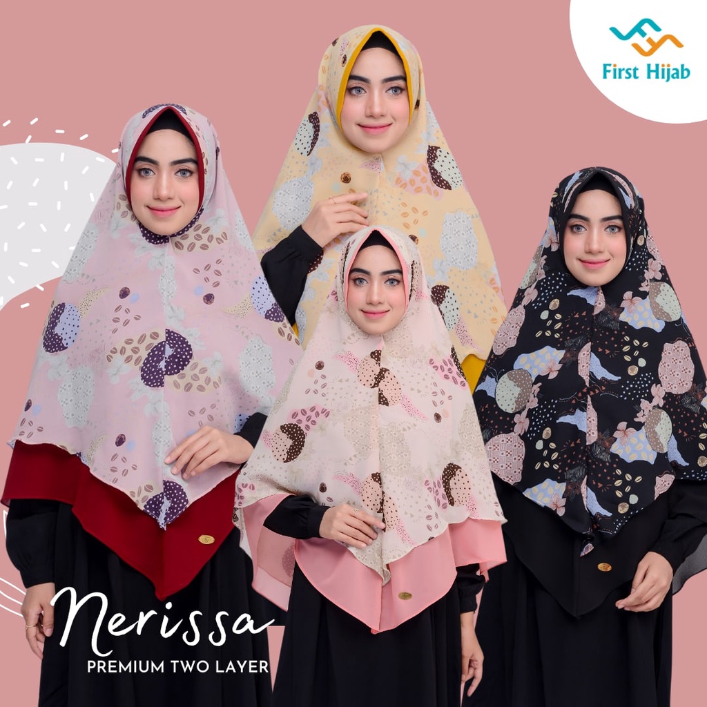 FIRST HIJAB - Nerissa Hijab Instan Bahan Viney-Ceruti | Daily Hijab