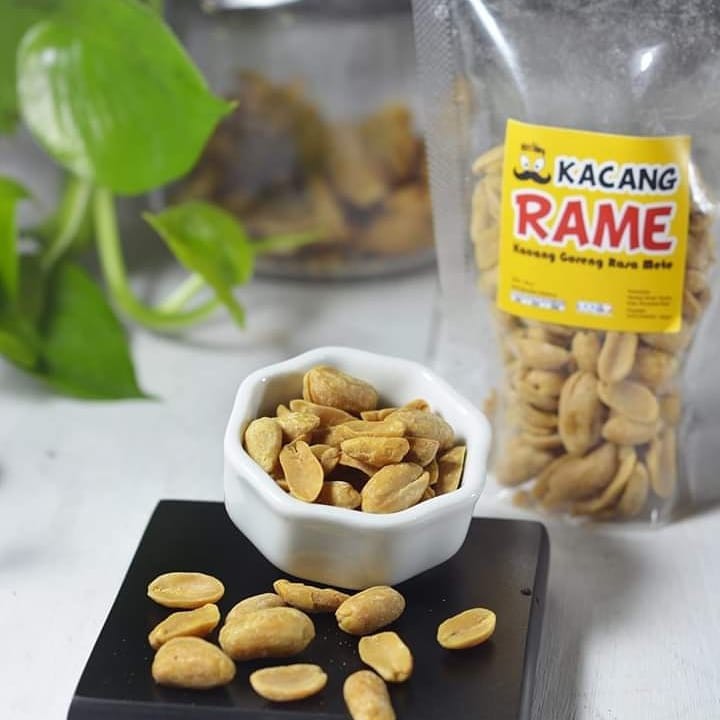 

Kacang Rame (Kacang Goreng) Varian Original (Asin Manis) Ukuran 100 gr & 200 gr