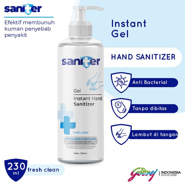 Saniter Hand Sanitizer Gel 230 ml