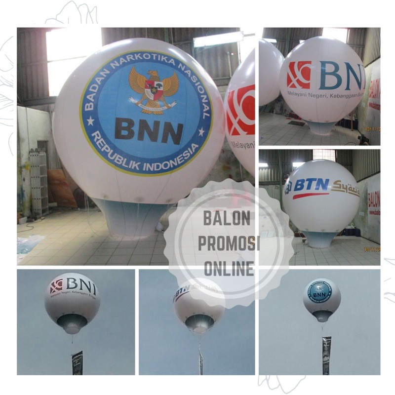 Balon Udara | Balon Udara Promosi | Balon Oval diameter 3m