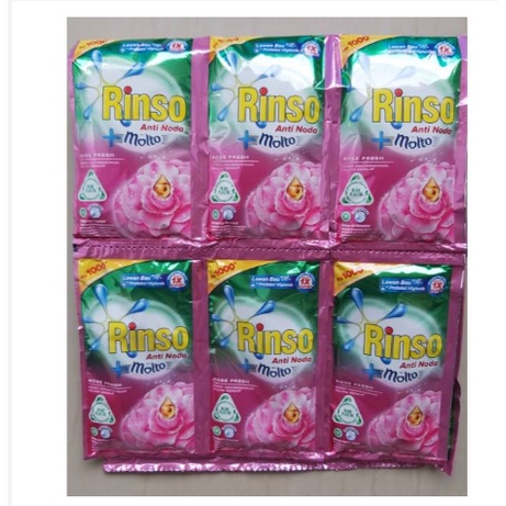 RINSO CAIR SACHET / 1 RENCENG ISI 6 PCS