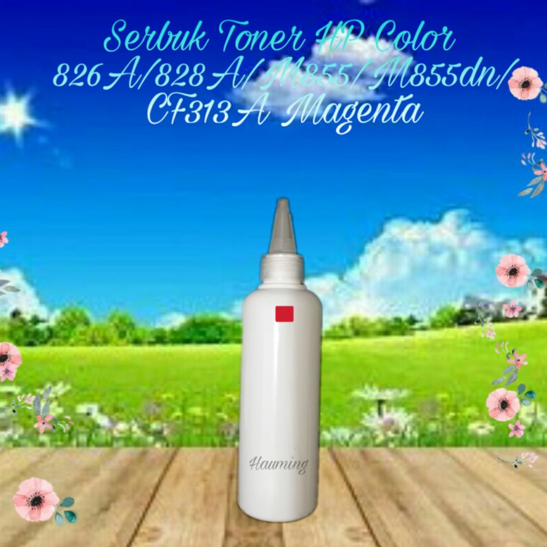 Serbuk Toner Refill HP Color 826A 828A M855 M855DN M855X+ M-855 855DN CF313A Magenta 1x Isi