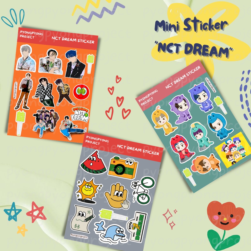 

Sticker Sheet NCT DREAM Diary Planer Journal Decoration Scrapbook by Pyongpyong Project