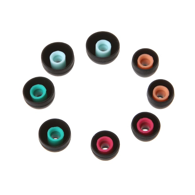 btsg 4 Pairs(XS/S/M/L) Soft Silicone Ear Pads Earphone Eartips Suit for 90% In-ear Earbuds Cover Accessories for Sony Headphone