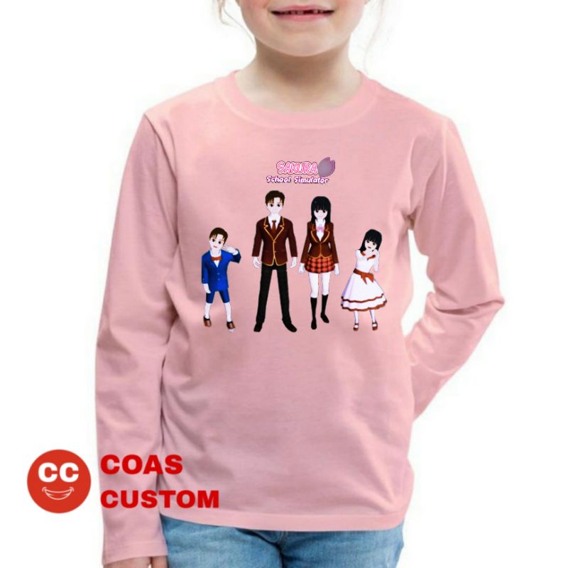 BAJU KAOS ANAK SAKURA SCHOOL SIMULATOR LENGAN PANJANG