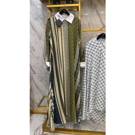 Vivi zubedi Rumaisha maxi dress -Army.