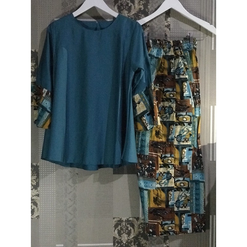 Baru NADYA FASHION Baju Dan Celana Kulot 1 Set Ready