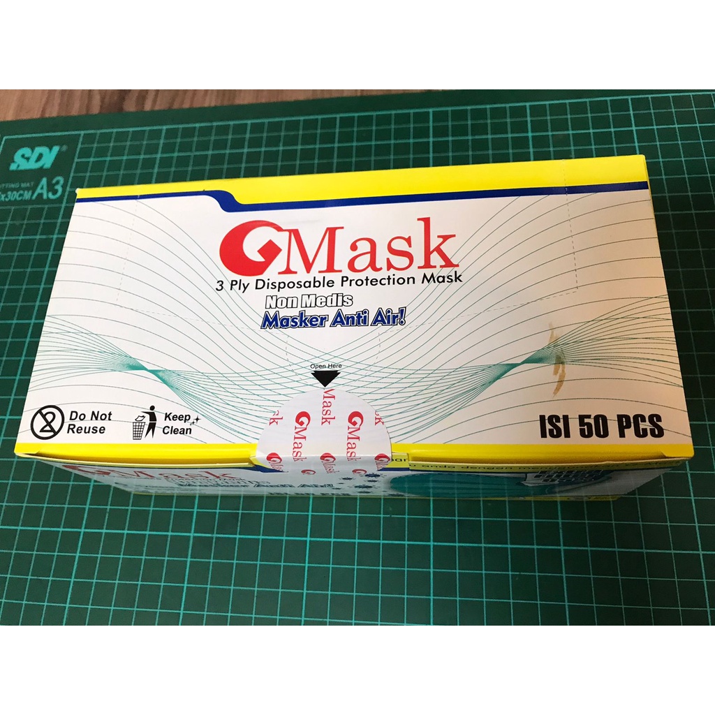 Masker Medis 3 Ply Surgical 3 ply Kemenkes Gmaks