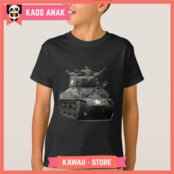 Kaos Baju Anak M4 Sherman Tank Premium Quality
