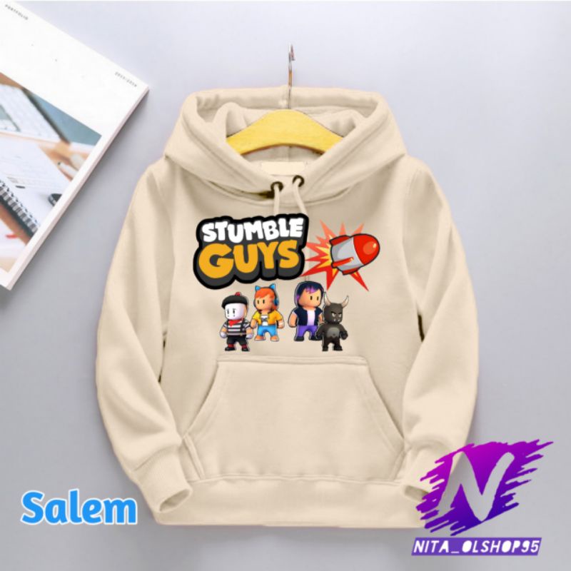 Hoodie stumble guys roket hoodie anak bisa untuk laki laki dan perempuan untuk anak umur 2-12tahun