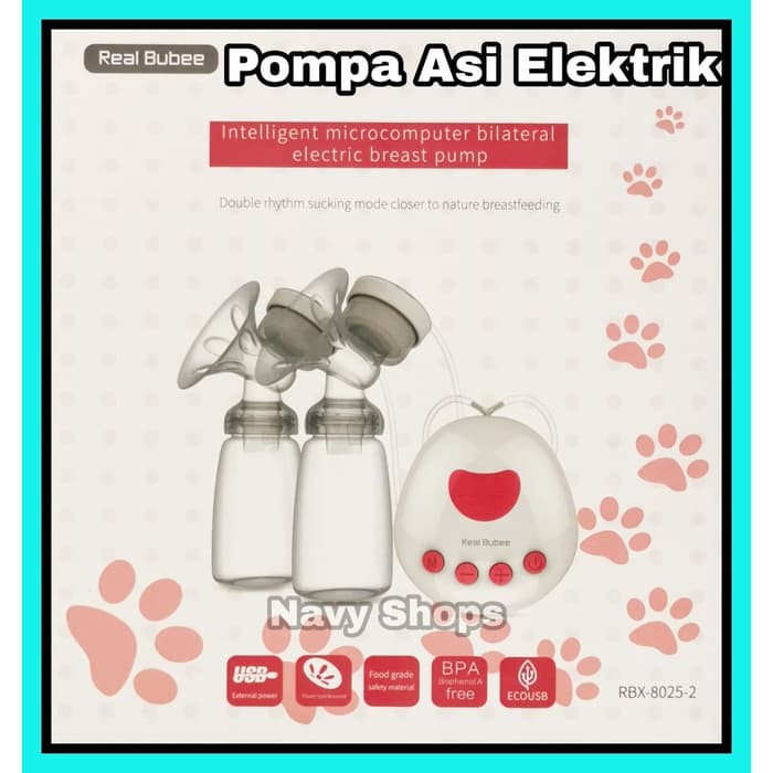 NA - Pompa Asi Elektrik Usb Free BPA - Breast Pump Real Bubee Elektric 8025