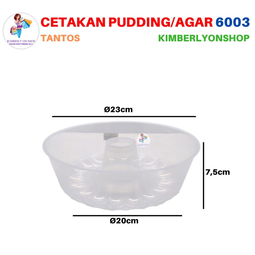 Cetakan Agar Pudding Plastik Loyang Jelly Bulat Serbaguna Tantos