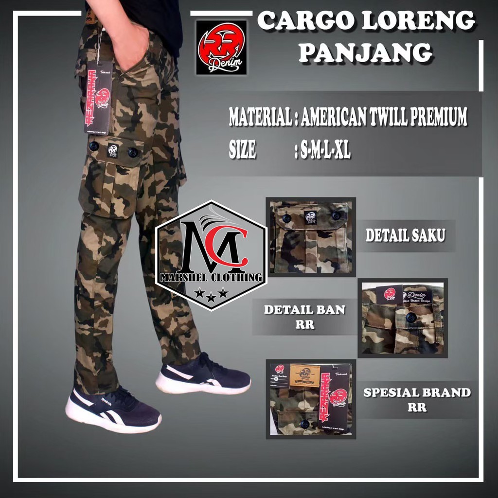 RCL - CELANA LORENG CARGO PANJANG IMBE DENIM