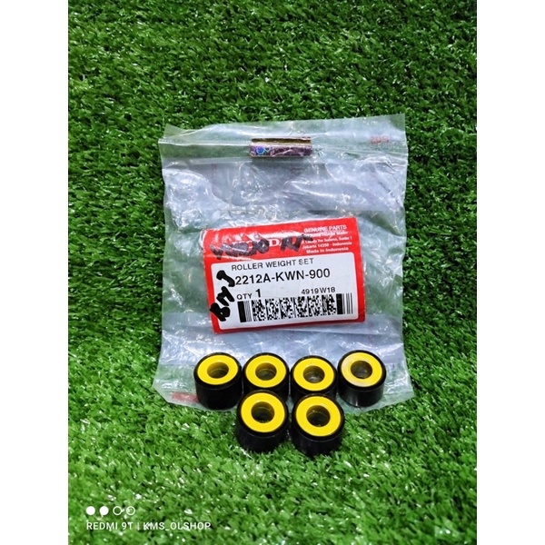 Roller Roler Weight Set Vario 125 Lama KWN ORIGINAL HONDA AHM 2212A-KWN-900