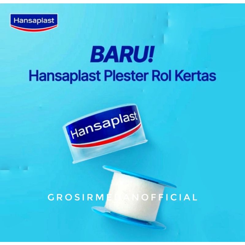 HANSAPLAST PLESTER ROL KERTAS 2.5 cm x 5 m BARU! PERBAN TANPA RASA SAKIT, LEMBUT, NYAMAN DIKULIT, BEBAS BAKTERI