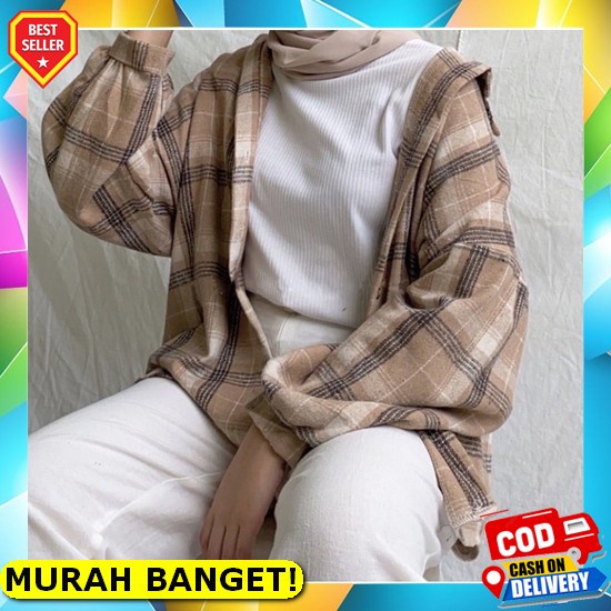 Wilnia Top Atasan Wanita Baju Kemeja Wanita Ootd Kasual Wanita Blouse Kombinasi Warna Outfit Modis W