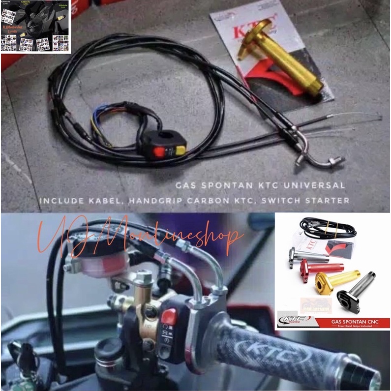 Gas Spontan Ktc Kabel 2 Gaspontan KTC Original Universal Semua Motor Bisa