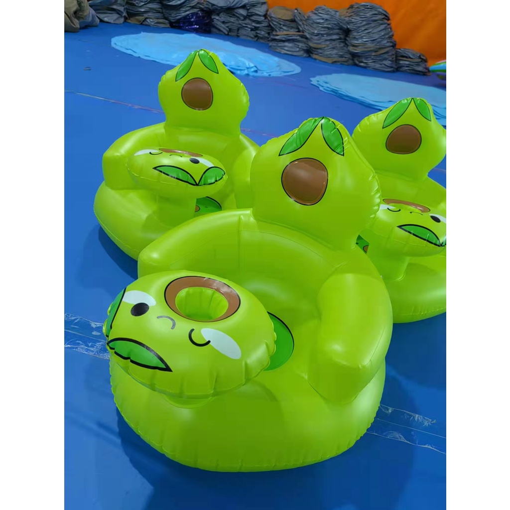 HUAYI MALL 100% jkt ready sofa bayi / kursi bayi pompa untuk belajar duduk, makan, main dan mandi cocok untuk bayi 4 bulan - 3 tahun model alpukat sofa