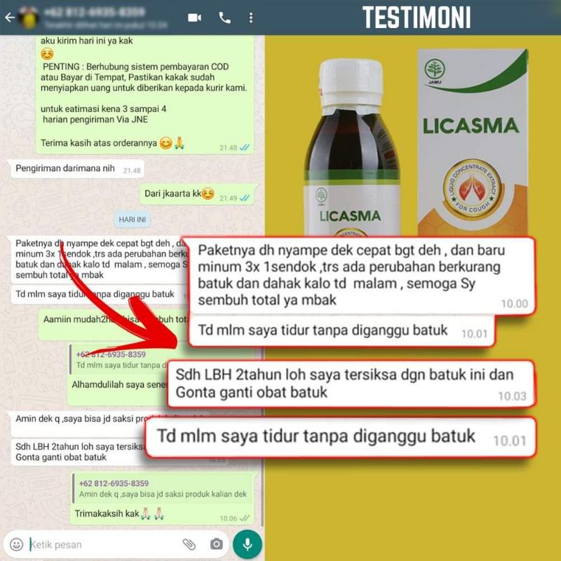 LICASMA MADU HERBAL Obat ASMA | Sesak Nafas, TBC, Batuk Beradahak dan Paru Paru-7