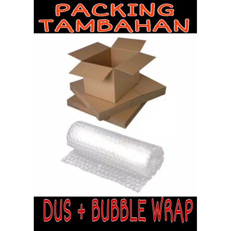 

PACKING KOTAK / DUS + BUBBLE WRAP