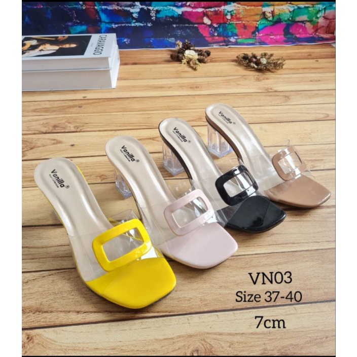 ABBUSHOES VN 03 hak kaca mika  kotak 7cm