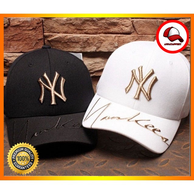 Topi Baseball Pria Wanita NY New Yankees Korea Bordir Baseball Caps NY Topi Baseball Import MLB HTE