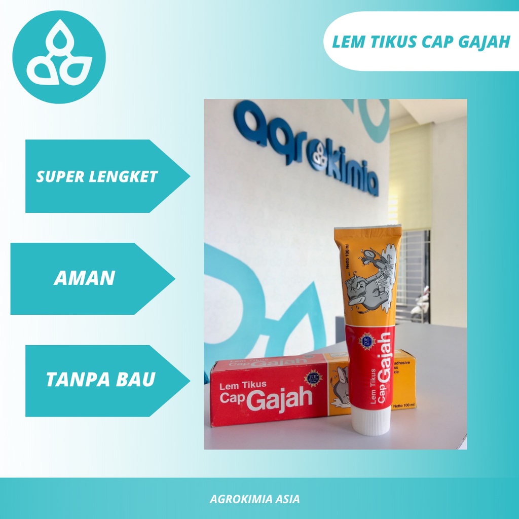 Lem Tikus Cap Gajah Tube 100 Ml - Lem Tikus Gajah - Lem Tikus Godrej - Lem Tikus Ampuh - Lem Cap Gajah - Perangkap Tikus