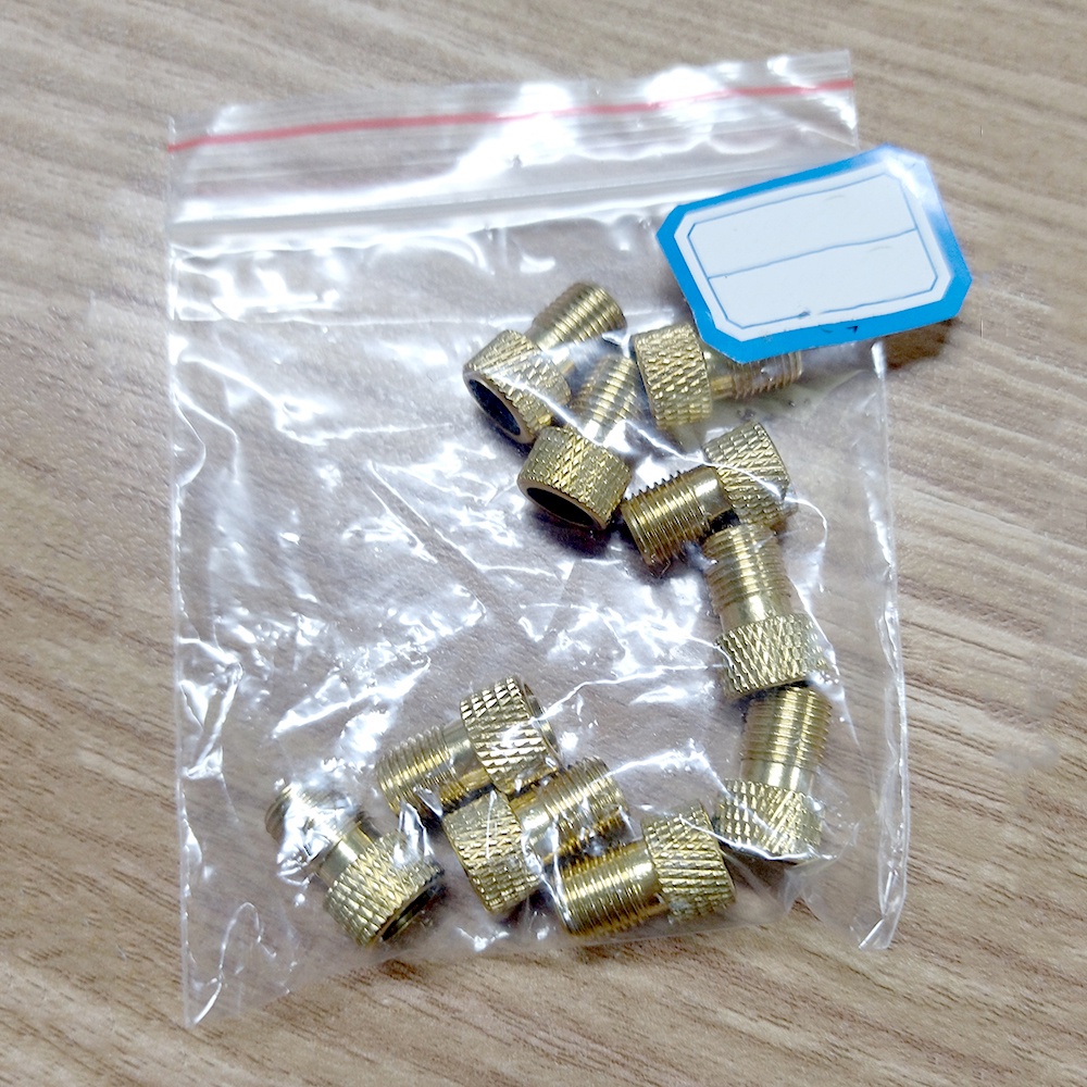 COD - Konektor Pompa Valve Pentil Ban Sepeda Presta to Schrader 10 PCS - EV23