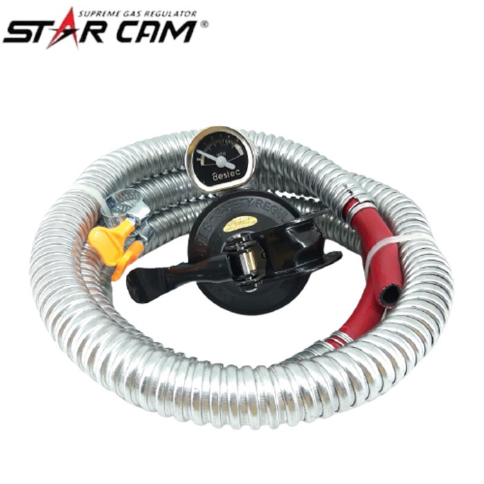 Star Cam SC-23MSS Regulator Gas dengan Selang SC-T12RMS