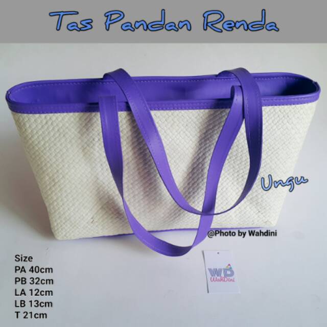 Tas Pandan Renda Decoupage