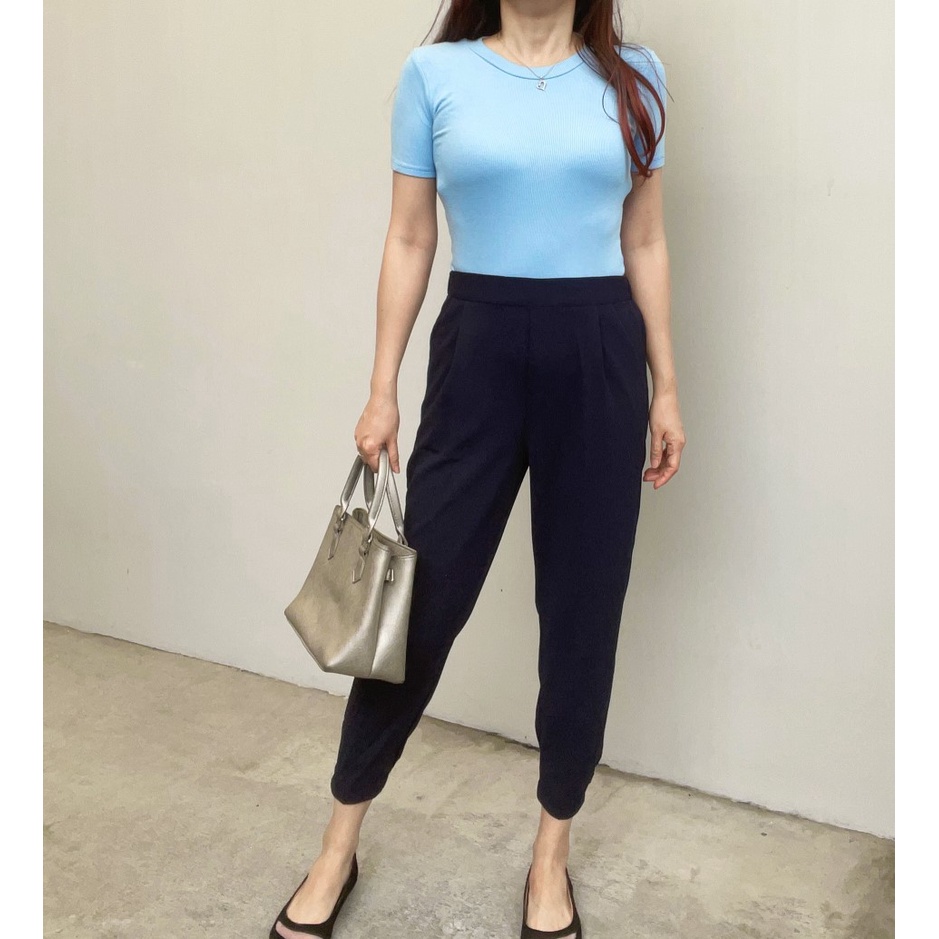 SL254 - Celana Panjang Wanita Basic Cotton Stylish Office Look