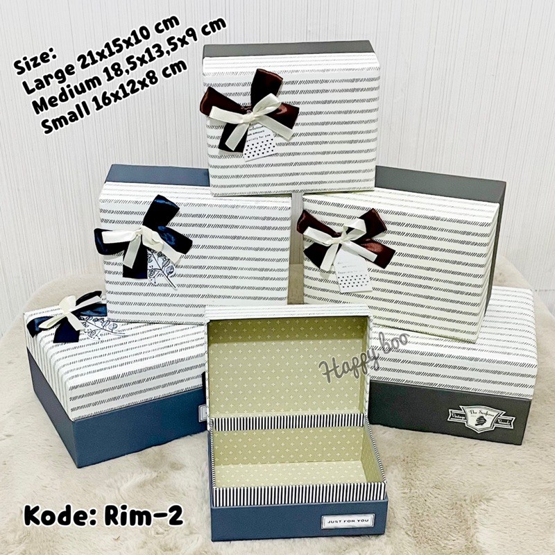 box kado kotak kado hampers gift box rim2 set 3 susun small large medium kotak hampers premium